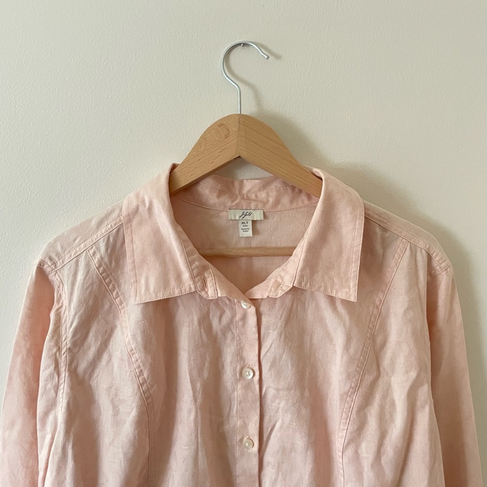 Pink J.Jill Button-Up Blouse